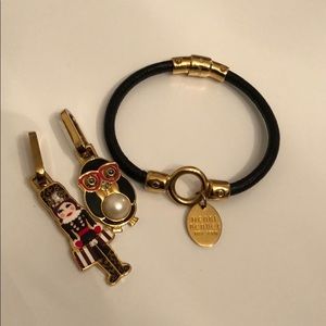 Henri Bendel influencer bracelet with two charms